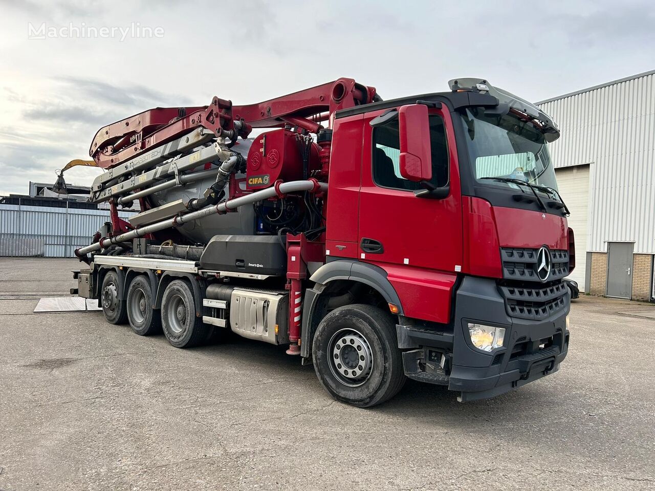 پمپ بتن Cifa 25H+9m3  روی شاسی Mercedes-Benz Arocs 3743 8x4 CIFA 25H+9m3, top condition, 28, euro 6