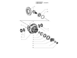 سایر قطعات یدکی گیربکس COPPIA CONICA برای لودر New Holland W110